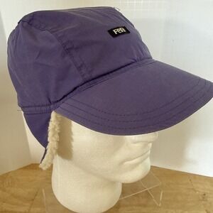 fera Skiwear gore tex fabric hat Ear Muffs Sherpa Lined Vintage Purple Hong Kong
